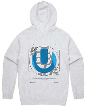 Ultra Australia Blue Logo - Grey Hoodie