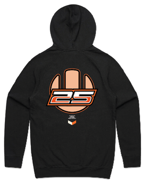 Ultra Beach 25 Orange - Black Hoodie