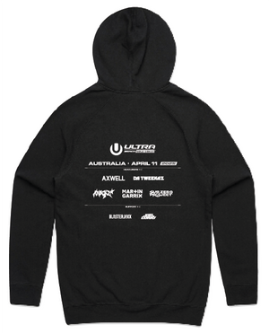 Ultra Beach - Lineup Black Hoodie
